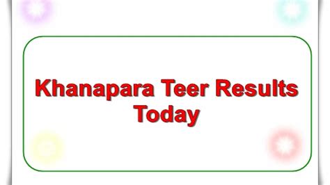 khanapara mmaa teer result|Khanapara Teer Result .
